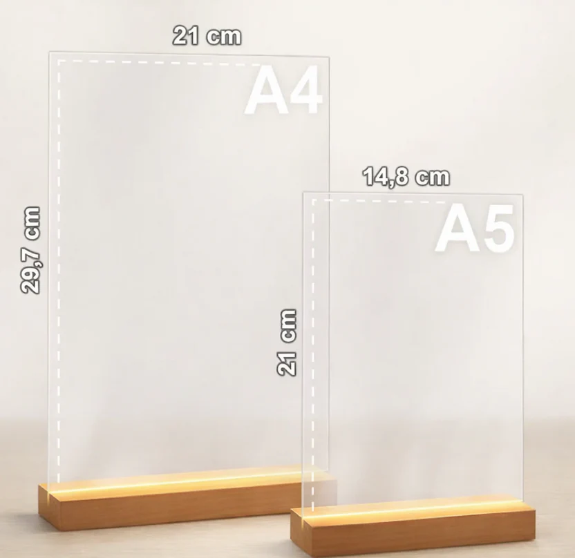 Glass frame sizes
